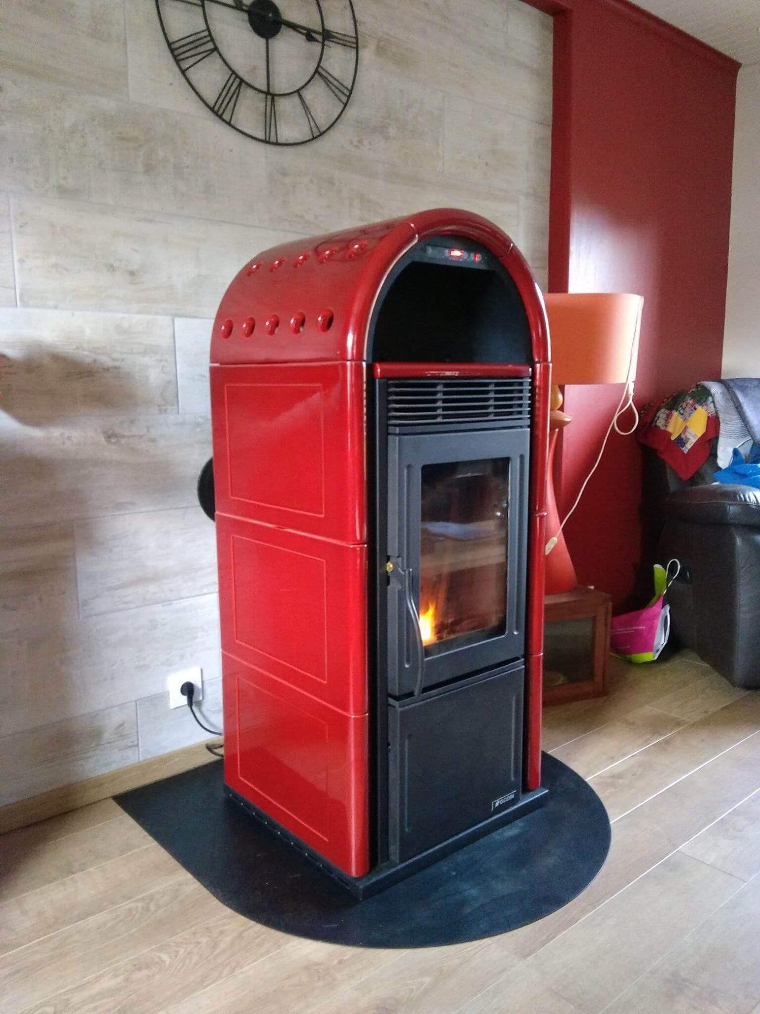 Installation et entretien Poêle à granule Godin chauffagiste Carhaix